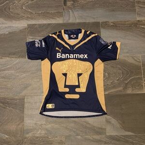 Puma Dark Blue and Gold Sports Jersey
